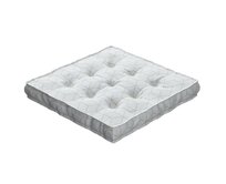 Dekoria Sedák Kuba s úchytem 40x40x6cm nebo 50x50x10cm, vzor na krémově bílém podkladu, 50 x 50 x 10 cm, Sunny, 143-51