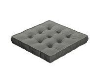Dekoria Sedák Kuba s úchytem 40x40x6cm nebo 50x50x10cm, šedá, 50 x 50 x 10 cm, Etna, 161-25