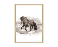 Dekoria Plakát Horse, 30 x 40 cm, Volba rámku: Zlatý