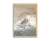 Dekoria Plakát Mountains, 30 x 40 cm, Volba rámku: Zlatý