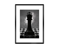 Dekoria Plakát Chess II, Ramka: Czarna