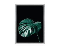 Dekoria Plakát Dark Monstera, 70 x 100 cm, Volba rámku: Stříbrný