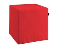 Dekoria Náhradní potah na sedák -kostka pevná, červená, kostka 40 x 40 x 40 cm, Loneta, 133-43