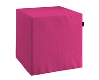 Dekoria Náhradní potah na sedák -kostka pevná, růžová, kostka 40 x 40 x 40 cm, Loneta, 133-60