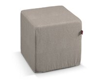 Dekoria Náhradní potah na sedák -kostka pevná, šedo-béžová, kostka 40 x 40 x 40 cm, Etna, 705-09