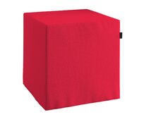 Dekoria Náhradní potah na sedák -kostka pevná, červená, kostka 40 x 40 x 40 cm, Quadro, 136-19