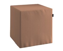 Dekoria Sedák Cube - kostka pevná 40x40x40, Mocca - hnědá, 40 x 40 x 40 cm, Cotton Panama, 702-02