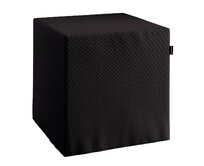 Dekoria Sedák Cube - kostka pevná 40x40x40, Shadow Grey - grafitová, 40 x 40 x 40 cm, Cotton Panama, 702-08