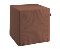 Dekoria Sedák Cube - kostka pevná 40x40x40, hnědá, 40 x 40 x 40 cm, Loneta, 133-09