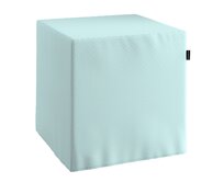 Dekoria Sedák Cube - kostka pevná 40x40x40, pastelově blankytná , 40 x 40 x 40 cm, Cotton Panama, 702-10