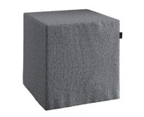 Dekoria Sedák Cube - kostka pevná 40x40x40, tmavě šedý melanž, 40 x 40 x 40 cm, Amsterdam, 704-47