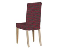 Dekoria Potah na židli IKEA Harry, krátký, kostka červená/zelená, židle Harry, Bristol, 126-29