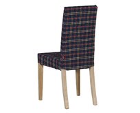 Dekoria Potah na židli IKEA Harry, krátký, kostka modro-červená, židle Harry, Bristol, 142-68