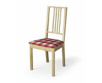 Dekoria Potah na sedák židle Börje, tmavě červená kostka velká, potah sedák židle Börje, Quadro, 136-18