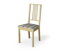 Dekoria Potah na sedák židle Börje, růžovo-šedo-černé pepito, potah sedák židle Börje, SALE - doprodej, 137-75