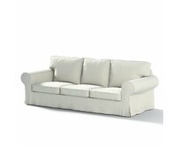 Dekoria Potah na pohovku IKEA Ektorp 3-místná, nerozkládací, smetanově bílá, pohovka Ektorp 3-místná, nerozkládací, Velvet, 704-10