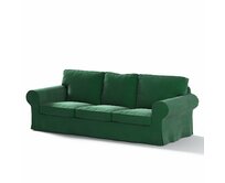 Dekoria Potah na pohovku IKEA Ektorp 3-místná, nerozkládací, lahvová zeleň, pohovka Ektorp 3-místná, nerozkládací, Velvet, 704-13