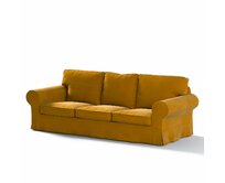 Dekoria Potah na pohovku IKEA Ektorp 3-místná, nerozkládací, medová, pohovka Ektorp 3-místná, nerozkládací, Velvet, 704-23