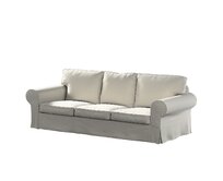 Dekoria Potah na pohovku IKEA Ektorp 3-místná, nerozkládací, šedá, pohovka Ektorp 3-místná, nerozkládací, Ingrid, 705-40