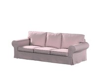Dekoria Potah na pohovku IKEA Ektorp 3-místná, nerozkládací, pastelově růžový melanž, pohovka Ektorp 3-místná, nerozkládací, Amsterdam, 704-51