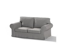 Dekoria Potah na pohovku IKEA Ektorp 2-místná, nerozkládací, šedá, pohovka Ektorp 2-místná, Edinburgh, 115-81
