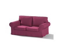 Dekoria Potah na pohovku IKEA Ektorp 2-místná, nerozkládací, Plum švestková, pohovka Ektorp 2-místná, Cotton Panama, 702-32