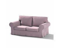 Dekoria Potah na pohovku IKEA Ektorp 2-místná, nerozkládací, tlumená růžová, pohovka Ektorp 2-místná, Velvet, 704-14