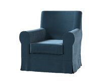 Dekoria Potah na křeslo IKEA Ektorp Jennylund, staroněmecká modrá, kØeslo Ektorp Jennylund, Velvet, 704-16