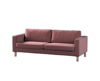 Dekoria Potah na pohovku IKEA Karlstad 3-místná, nerozkládací, krátký, světle švestková, pohovka Karlstad 3-místná, Ingrid, 705-38