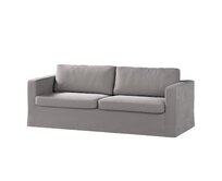 Dekoria Potah na pohovku IKEA Karlstad 3-místná, nerozkládací, dlouhý, holubí šeď, pohovka Karlstad 3-místná, Velvet, 704-11