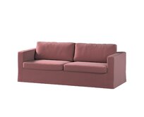 Dekoria Potah na pohovku IKEA Karlstad 3-místná, nerozkládací, dlouhý, světle švestková, pohovka Karlstad 3-místná, Ingrid, 705-38