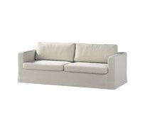 Dekoria Potah na pohovku IKEA Karlstad 3-místná, nerozkládací, dlouhý, šedá, pohovka Karlstad 3-místná, Ingrid, 705-40