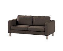 Dekoria Potah na pohovku IKEA Karlstad 2-místná, nerozkládací, krátký, hnědá, pohovka Karlstad 2-místná, Etna, 705-08
