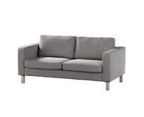 Dekoria Potah na pohovku IKEA Karlstad 2-místná, nerozkládací, krátký, holubí šeď, pohovka Karlstad 2-místná, Velvet, 704-11