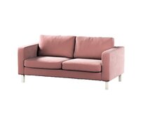 Dekoria Potah na pohovku IKEA Karlstad 2-místná, nerozkládací, krátký, korálová růžová, pohovka Karlstad 2-místná, Velvet, 704-30