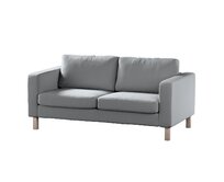 Dekoria Potah na pohovku IKEA Karlstad 2-místná, nerozkládací, krátký, šedá tmavá, pohovka Karlstad 2-místná, Ingrid, 705-42