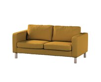 Dekoria Potah na pohovku IKEA Karlstad 2-místná, nerozkládací, krátký, medový šenil, pohovka Karlstad 2-místná, City, 704-82