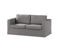 Dekoria Potah na pohovku IKEA Karlstad 2-místná , nerozkládací, dlouhý, šedá, pohovka Karlstad 2-místná, Edinburgh, 115-81