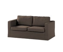 Dekoria Potah na pohovku IKEA Karlstad 2-místná , nerozkládací, dlouhý, hnědá, pohovka Karlstad 2-místná, Etna, 705-08