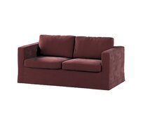 Dekoria Potah na pohovku IKEA Karlstad 2-místná , nerozkládací, dlouhý, bordó, pohovka Karlstad 2-místná, Velvet, 704-26