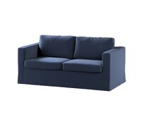 Dekoria Potah na pohovku IKEA Karlstad 2-místná , nerozkládací, dlouhý, tmavě modrá, pohovka Karlstad 2-místná, Ingrid, 705-39