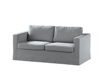 Dekoria Potah na pohovku IKEA Karlstad 2-místná , nerozkládací, dlouhý, šedá tmavá, pohovka Karlstad 2-místná, Ingrid, 705-42