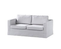Dekoria Potah na pohovku IKEA Karlstad 2-místná , nerozkládací, dlouhý, světle šedý melanž, pohovka Karlstad 2-místná, Amsterdam, 704-45