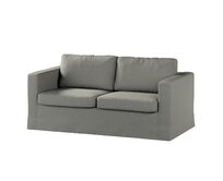 Dekoria Potah na pohovku IKEA Karlstad 2-místná , nerozkládací, dlouhý, šedá, pohovka Karlstad 2-místná, Etna, 161-25