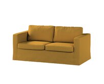 Dekoria Potah na pohovku IKEA Karlstad 2-místná , nerozkládací, dlouhý, medový šenil, pohovka Karlstad 2-místná, City, 704-82