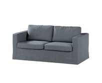 Dekoria Potah na pohovku IKEA Karlstad 2-místná , nerozkládací, dlouhý, šedý grafit, pohovka Karlstad 2-místná, City, 704-86