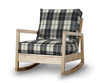 Dekoria Potah na křeslo IKEA Lillberg, černo-bílá kostka, kØeslo Lillberg, Edinburgh, 115-74