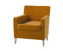Dekoria Potah na křeslo IKEA Karlstad, medová, Potah na křeslo Karlstad, Velvet, 704-23