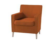 Dekoria Potah na křeslo IKEA Karlstad, rezavá, Potah na křeslo Karlstad, Cotton Panama, 702-42