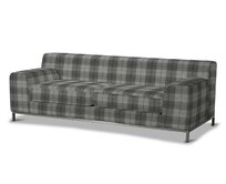 Dekoria Potah na pohovku IKEA Kramfors 3-místná, šedo-grafitová kostka, pohovka Kramfors 3-místná, Edinburgh, 115-75
